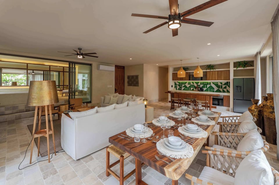 Open living spaces that blend indoor comfort and outdoor serenity.