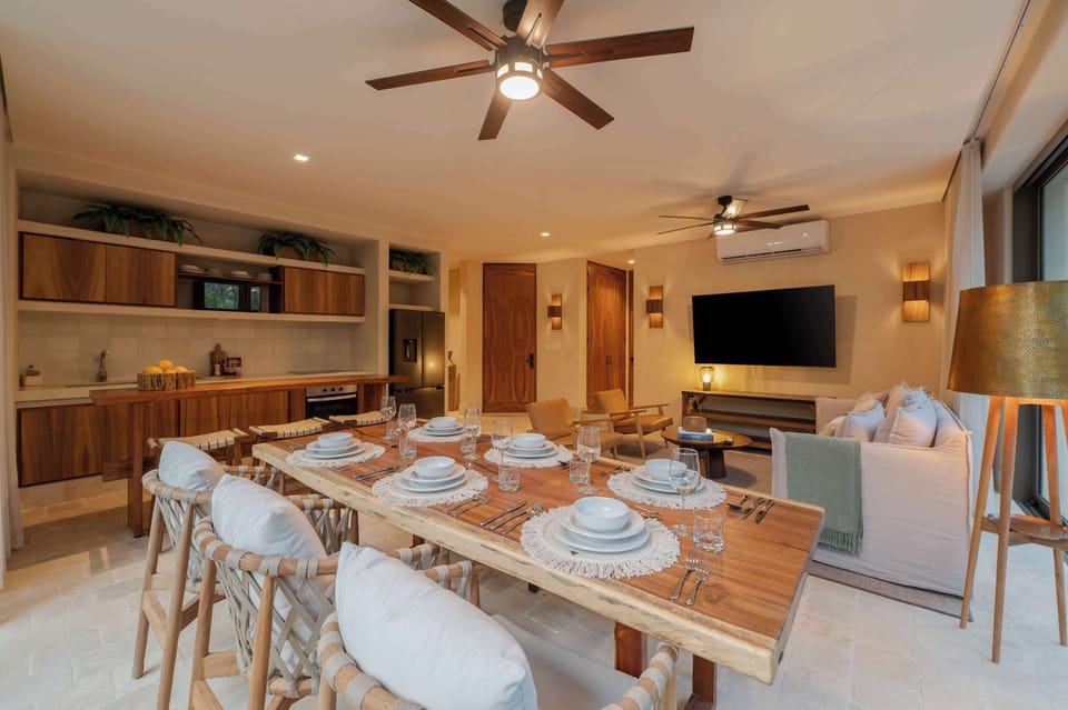 Indoor and outdoor living come together in this peaceful space