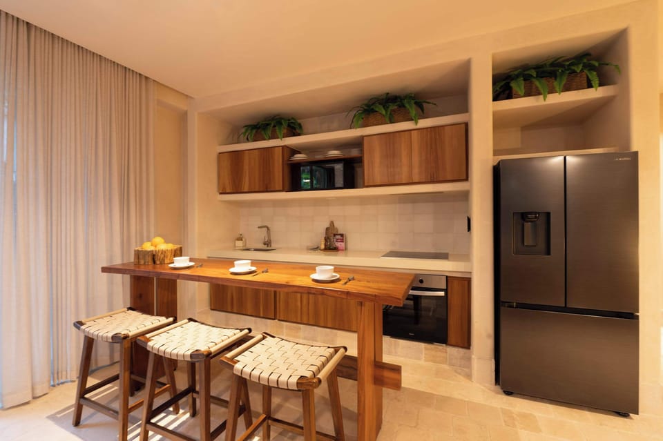 Indoor and outdoor living come together in this peaceful space