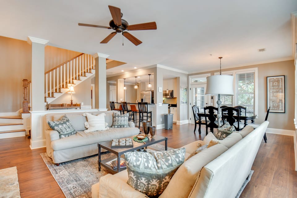 Spacious Living & Dining Area