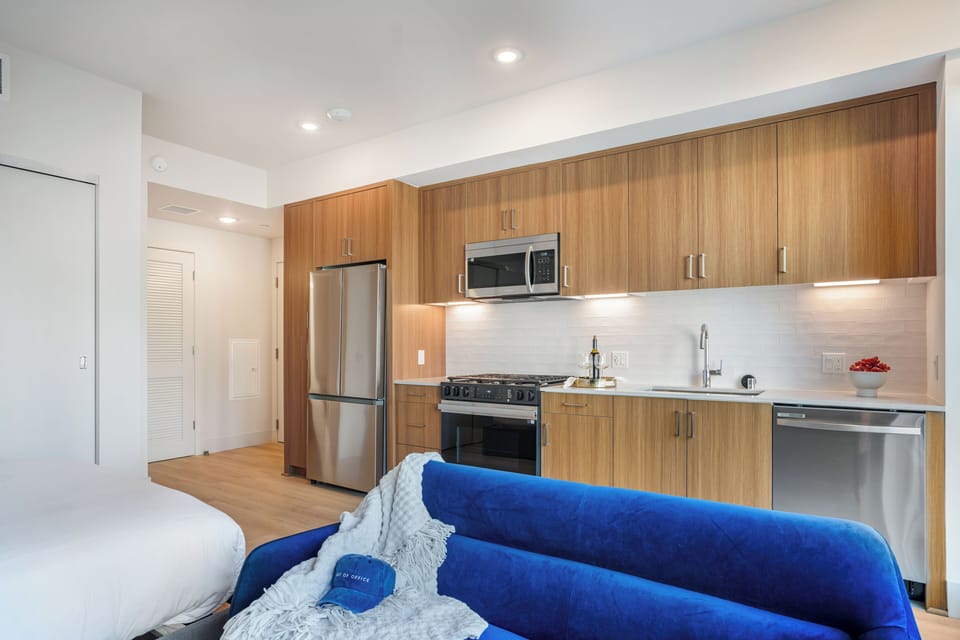 Gourmet kitchen.