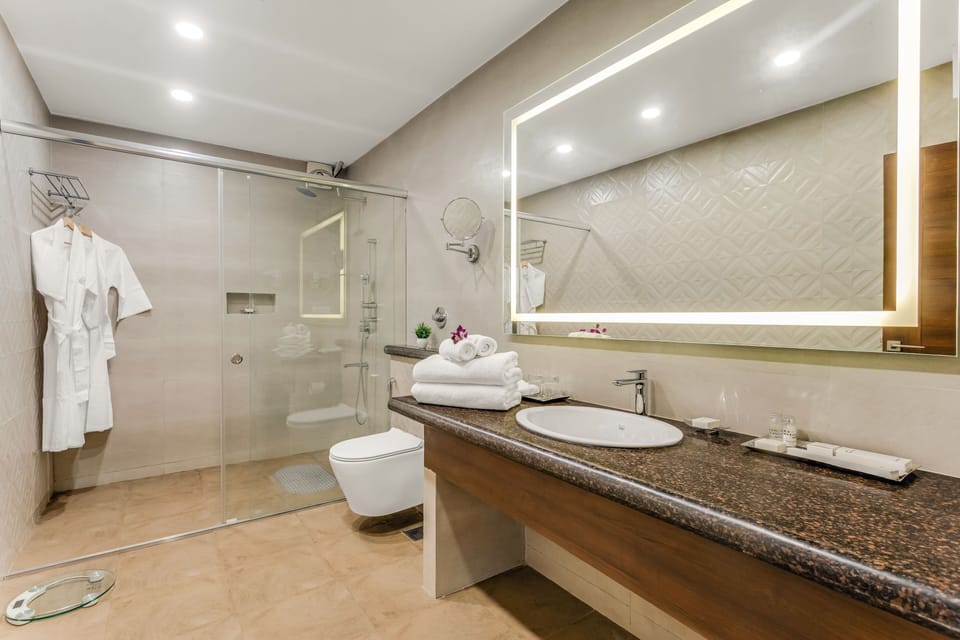 Classic Room | Bathroom | Shower, towels, soap, shampoo