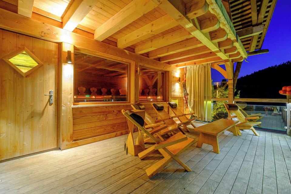 Steam room, body treatments, body scrubs, facials