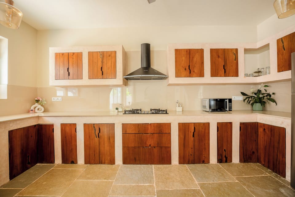 Villa | Private kitchen | Electric kettle, dining tables