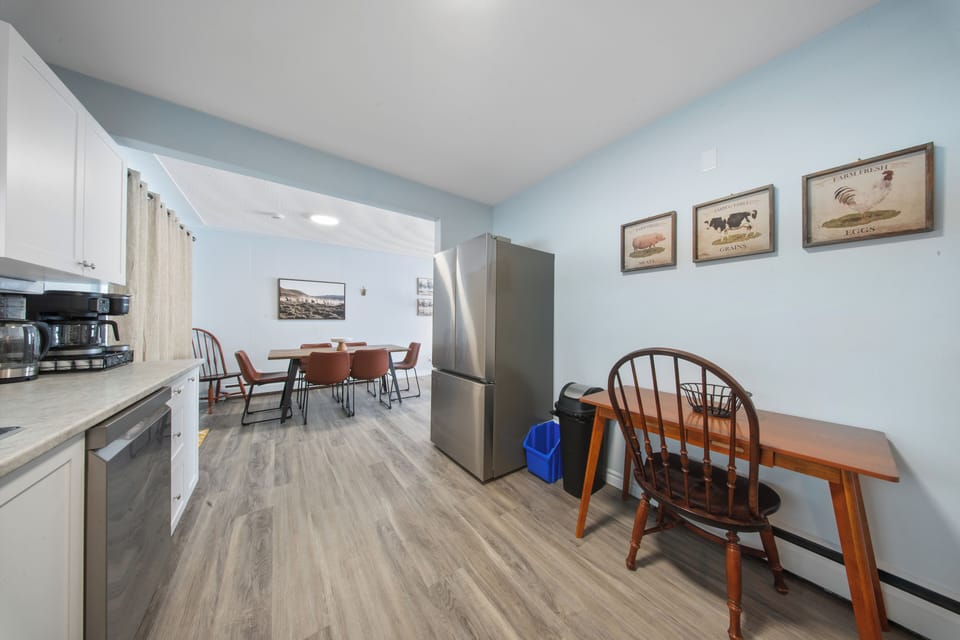 Gather, cook, and connect in a bright kitchen designed for easy group stays.