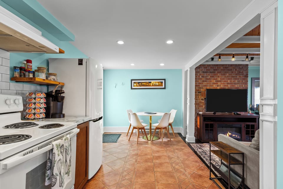 Open dining area beside the living space — perfect for meals or remote work
