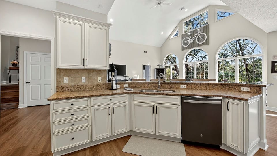 Open Kitchen In Middle of Everything