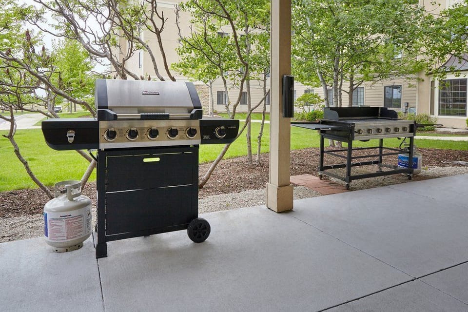 Fire up the grill and savor delicious meals outdoors with friends.