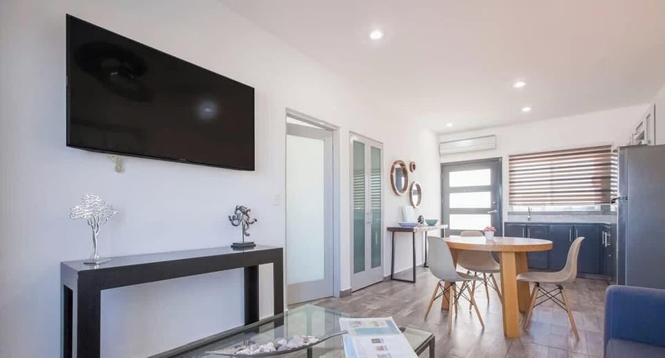 You'll have a flatscreen Smart TV to enjoy during downtime moments