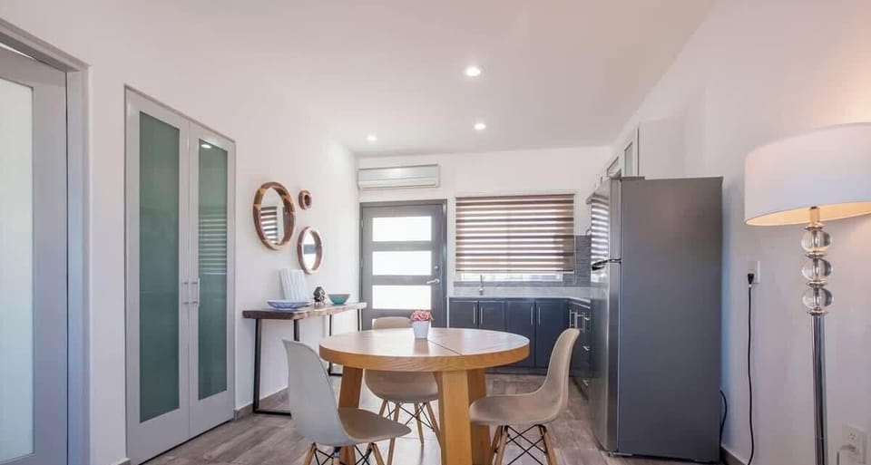 Dine in at home at this cute table off the kitchen