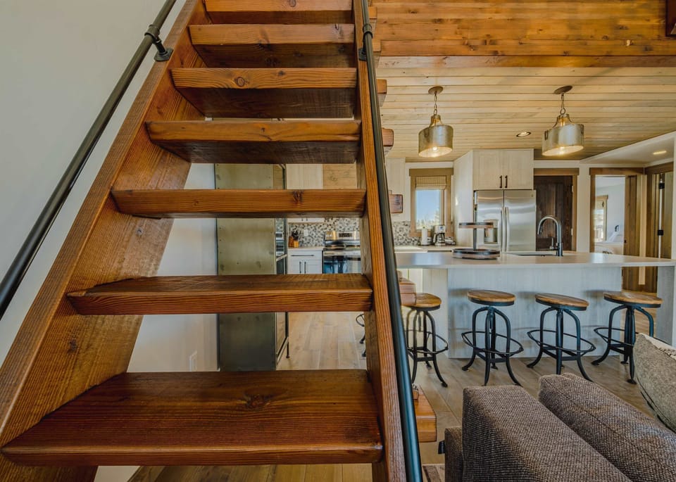 Stairs to the loft 