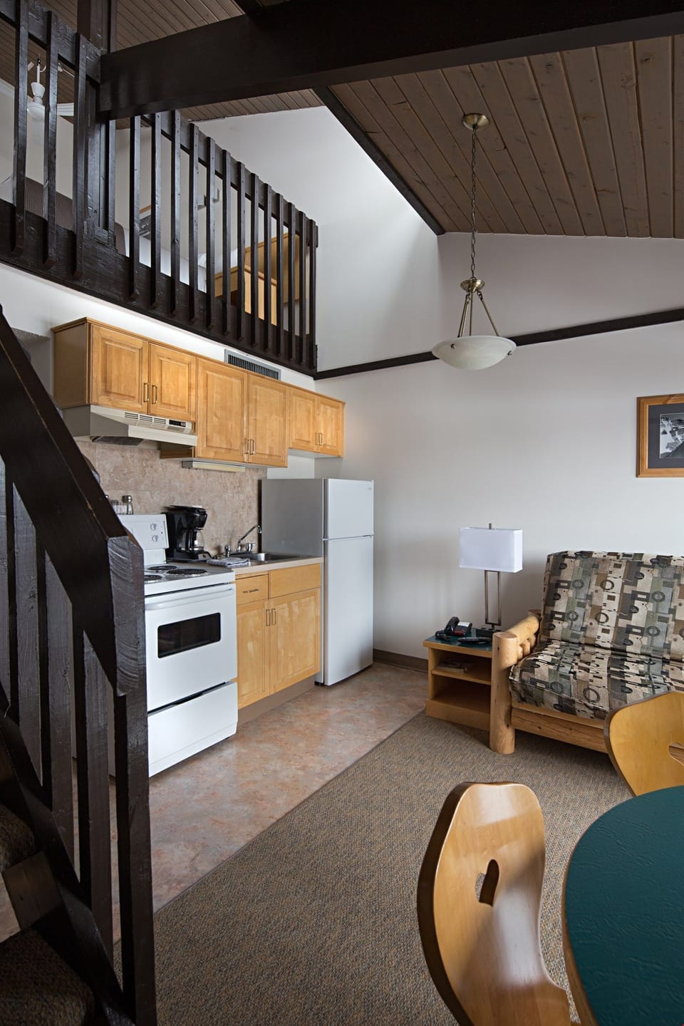 Our gorgeous lofted apartment is cozy and bright.