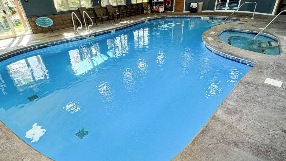 Indoor pool, seasonal outdoor pool