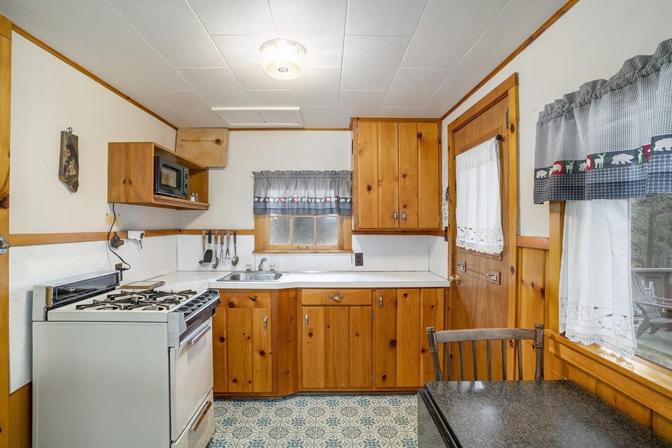 Kitchen with rustic charm and natural light