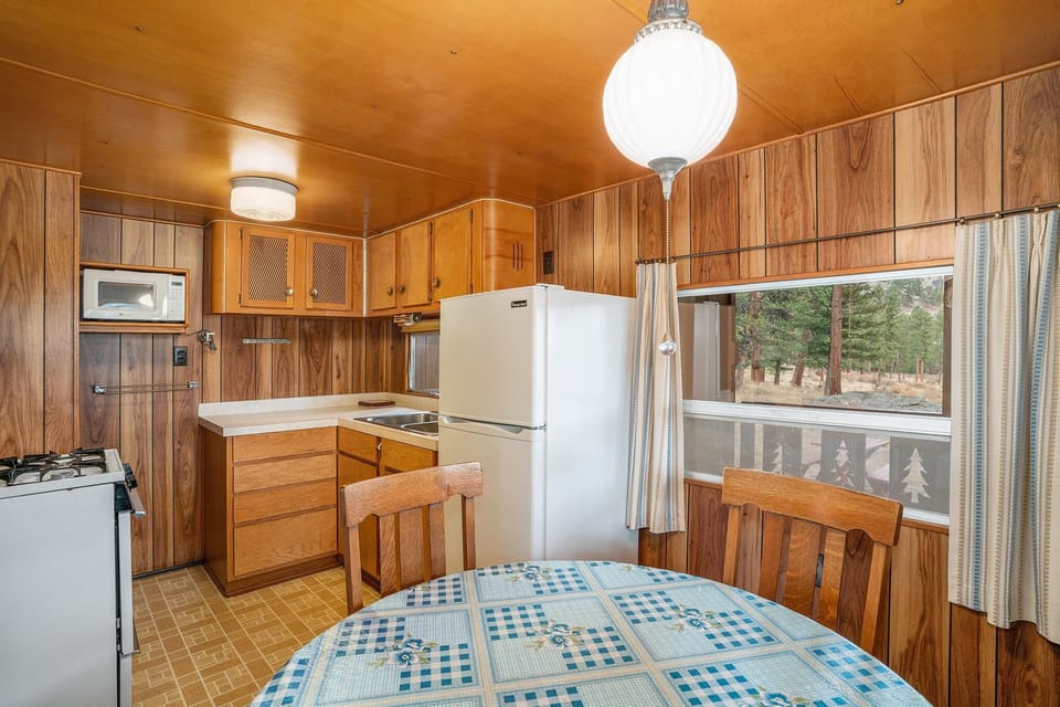 Kitchen with warm wood accents and natural light