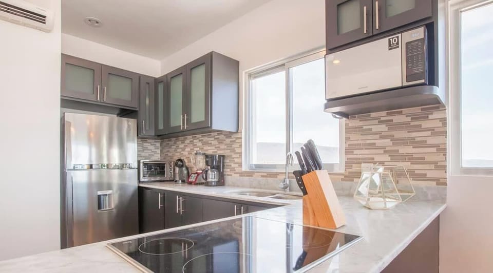 The kitchen has everything you need to prepare incredible food at home