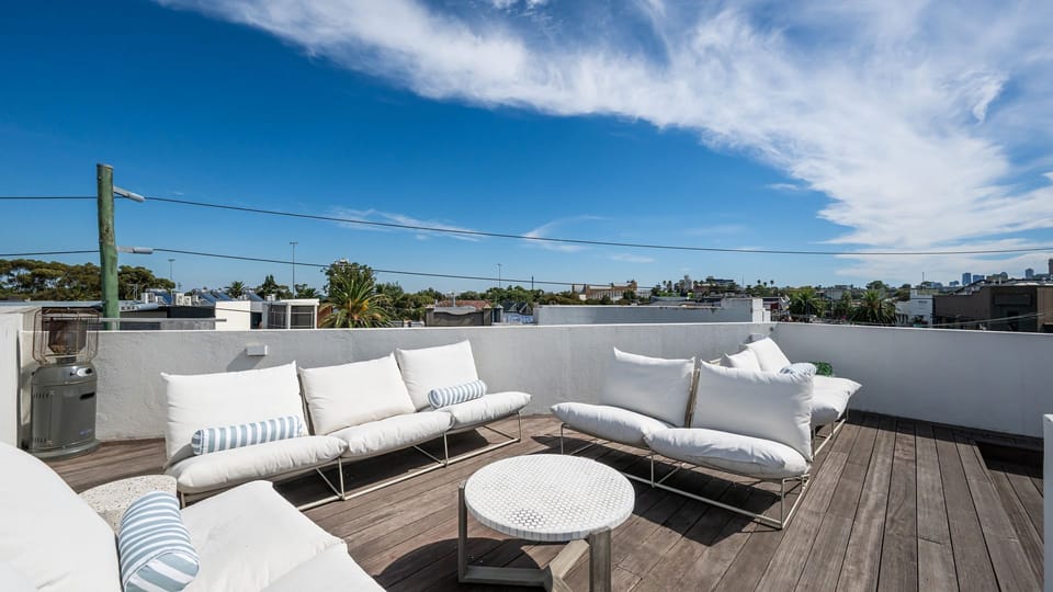 Stunning roof top terrace with a great view 