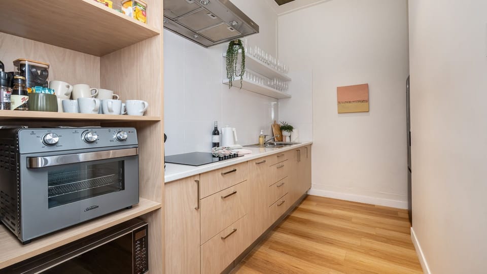 Kitchenette - There is a small bench top oven 