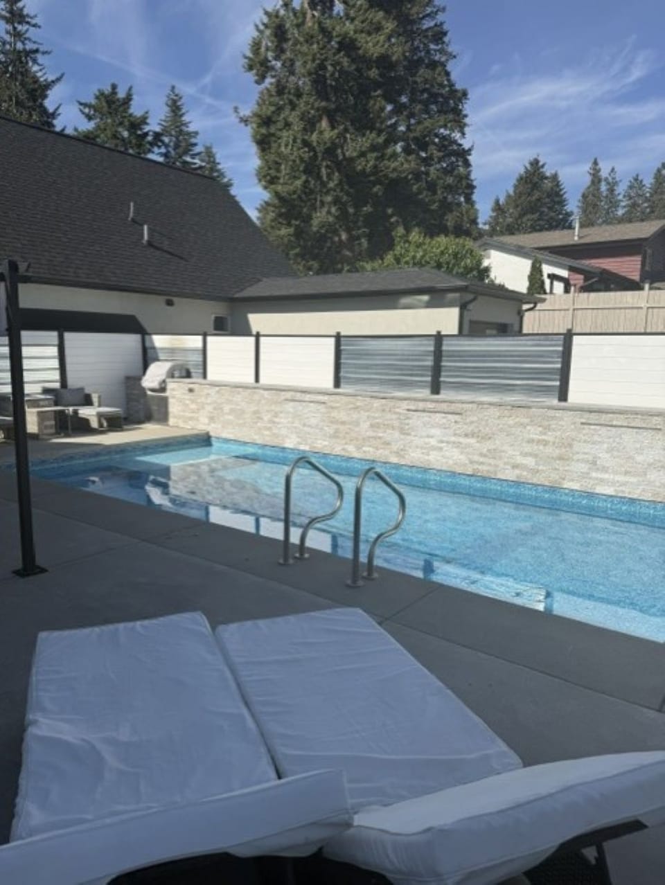 Sparkling poolside views