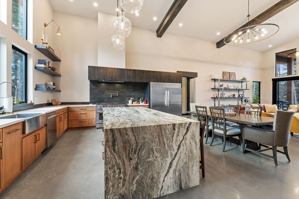 Beautiful marble counters. | Main Level
