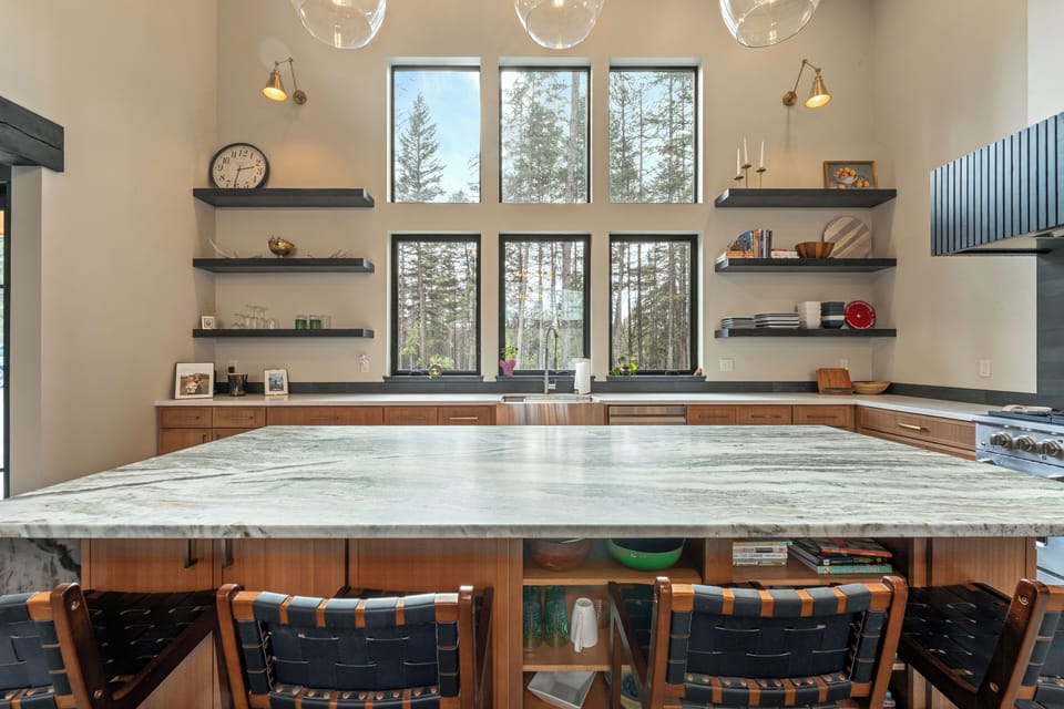 Island seating for four. | Main Level