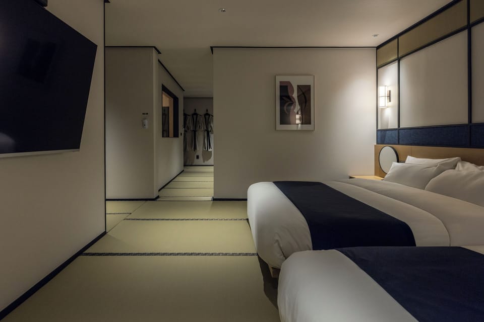 Premium bedding, down comforters, memory foam beds, free WiFi