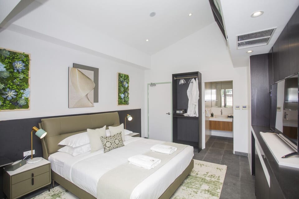 Premium bedding designed for a comfortable and restful stay.