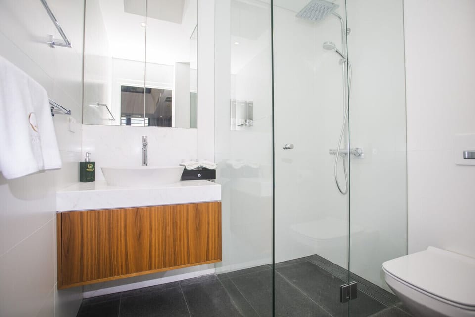Bright and functional bathroom designed for comfort and convenience.
