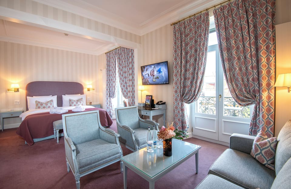 Junior Room, Balcony, Partial Lake View | In-room safe, desk, laptop workspace, blackout drapes
