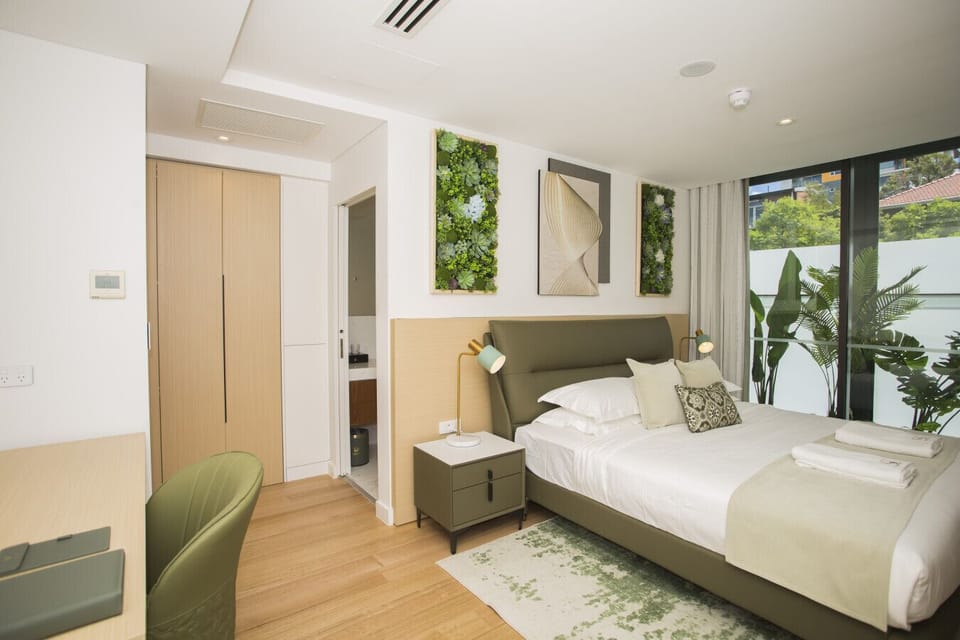 Calm boutique interiors designed for comfort and relaxation.