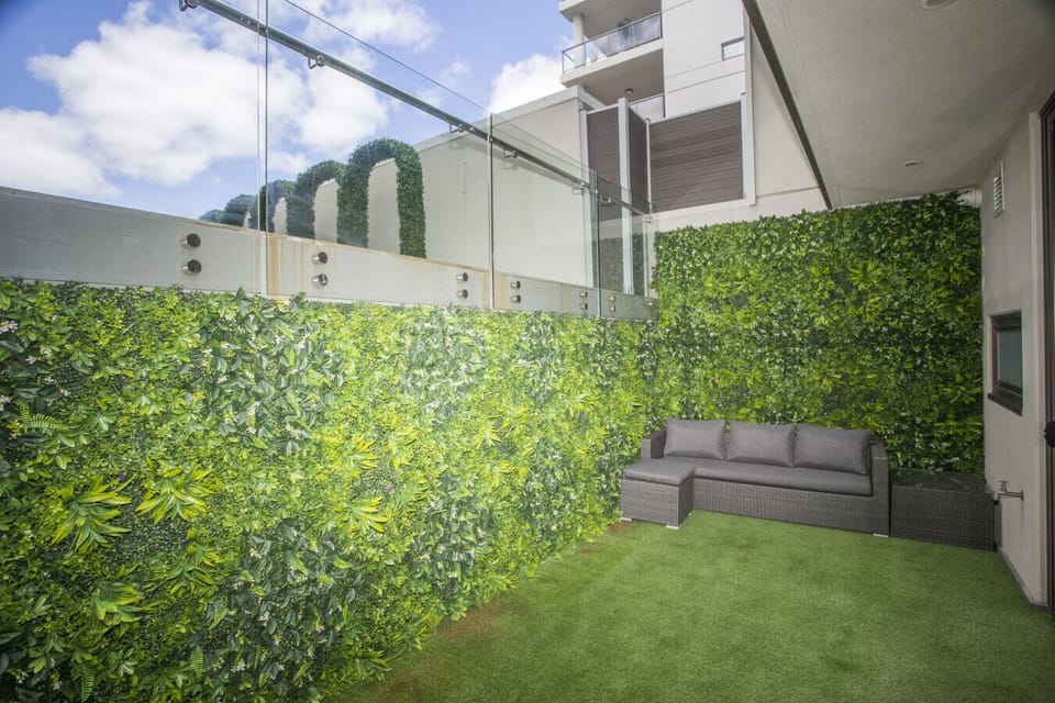 Quiet courtyard space perfect for morning coffee.