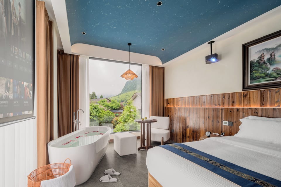 Luxury Double Room, Hill View | Premium bedding, memory foam beds, soundproofing, WiFi (free)