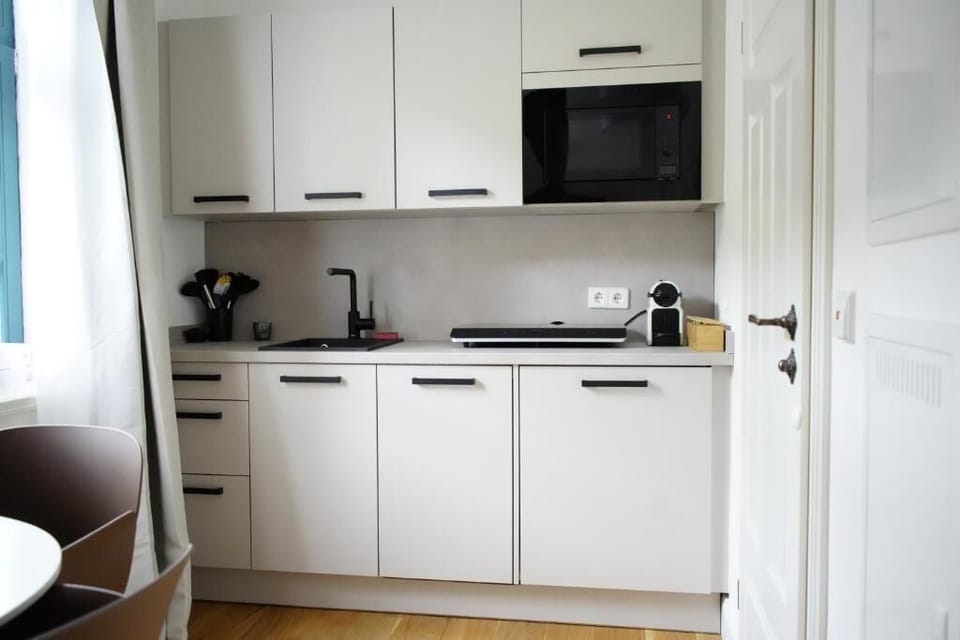 Classic Apartment, 1 King Bed, City View | Private kitchen