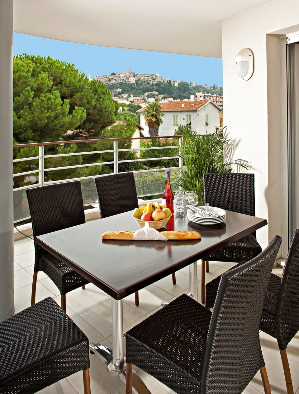 Sit out on your terrace or loggia - please note that views may vary.