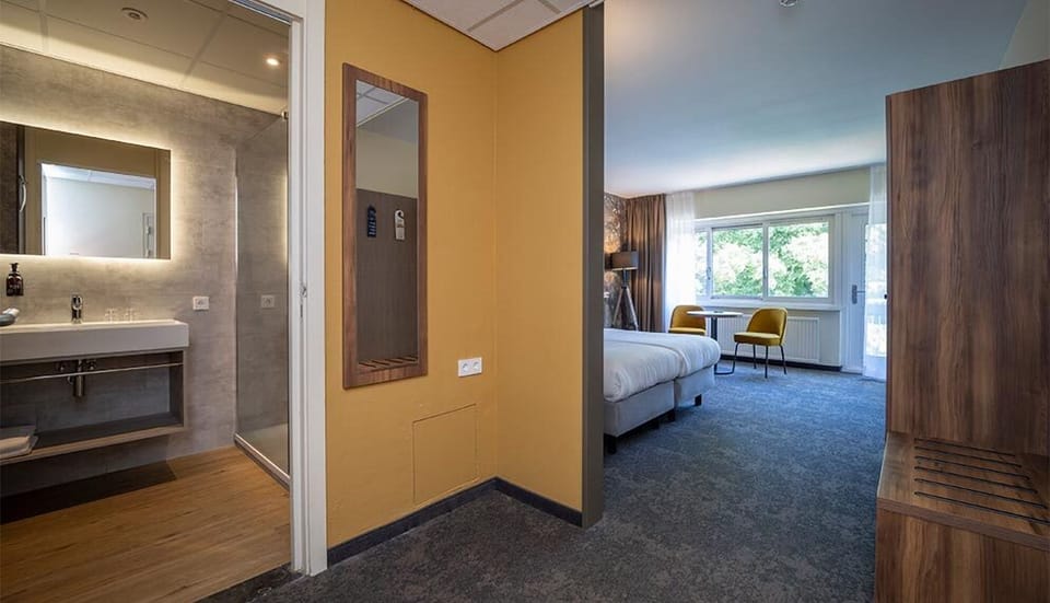 Settle in as natural light fills the room each morning.