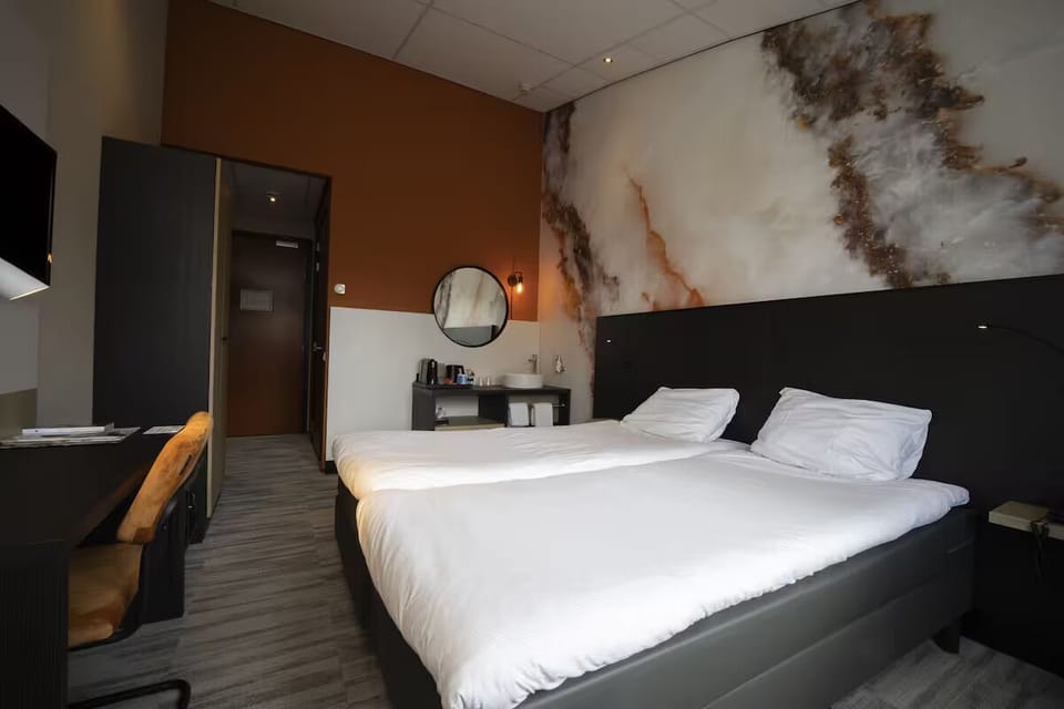 Settle into twin comfort with a calm, modern design.