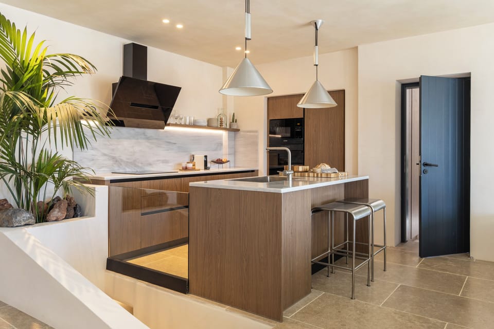Luxury Villa, Sea View | Private kitchen | Oven, stovetop, espresso maker, coffee/tea maker