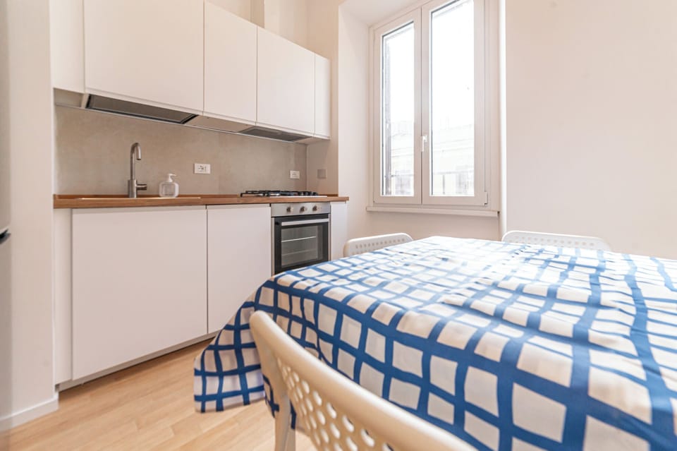 Superior Apartment, Courtyard View | Private kitchen | Fridge, oven, stovetop, dishwasher