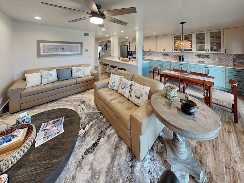 Open Concept Living Room, Kitchen, & Dining Area - First Floor