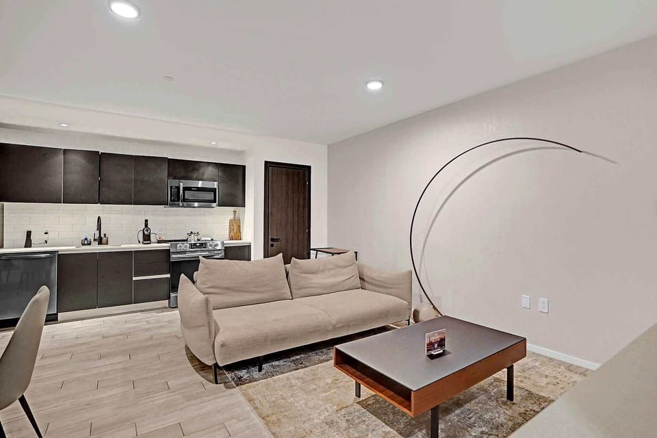 Bright living room with modern décor