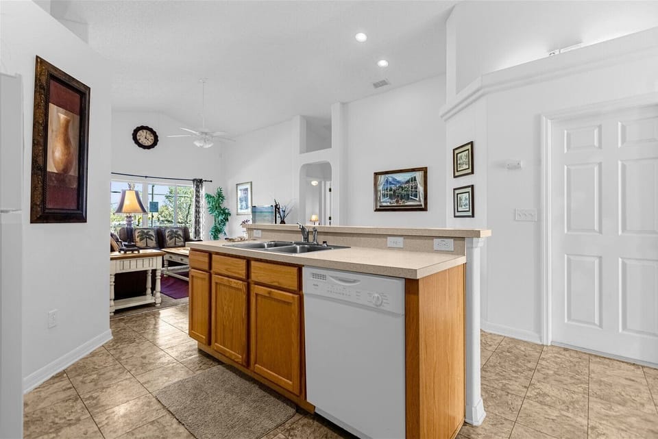 Kitchen with Dishwasher and Sink