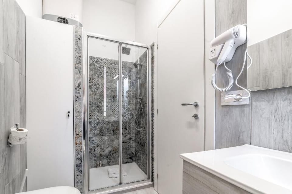 Free toiletries, hair dryer, bidet, towels
