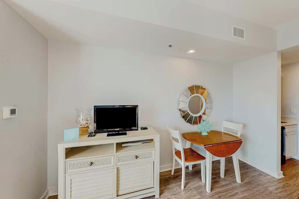 Bistro table with seating for two