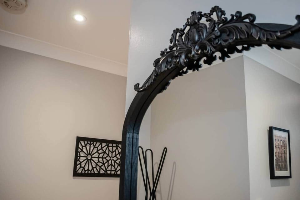 Stylish interior details throughout the apartment