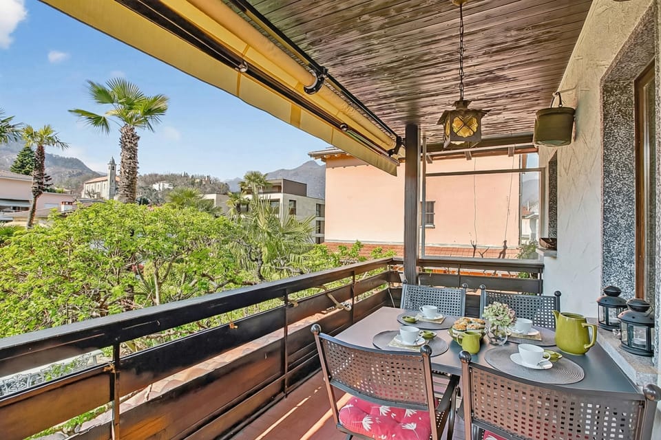Family Apartment, 2 Bedrooms, Terrace (Casa Viola Panorama - Losone) | Terrace/patio