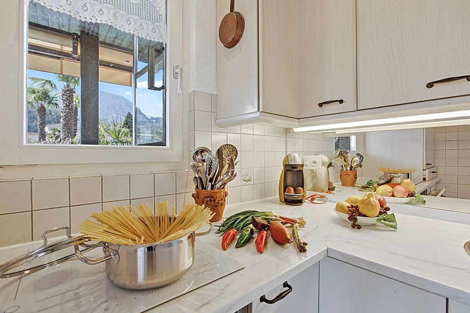 Family Apartment, 2 Bedrooms, Terrace (Casa Viola Panorama - Losone) | Private kitchen