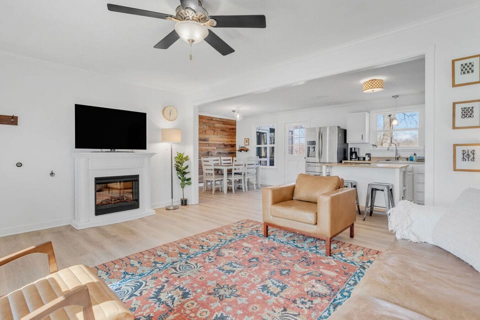 Living room with open floor plan.