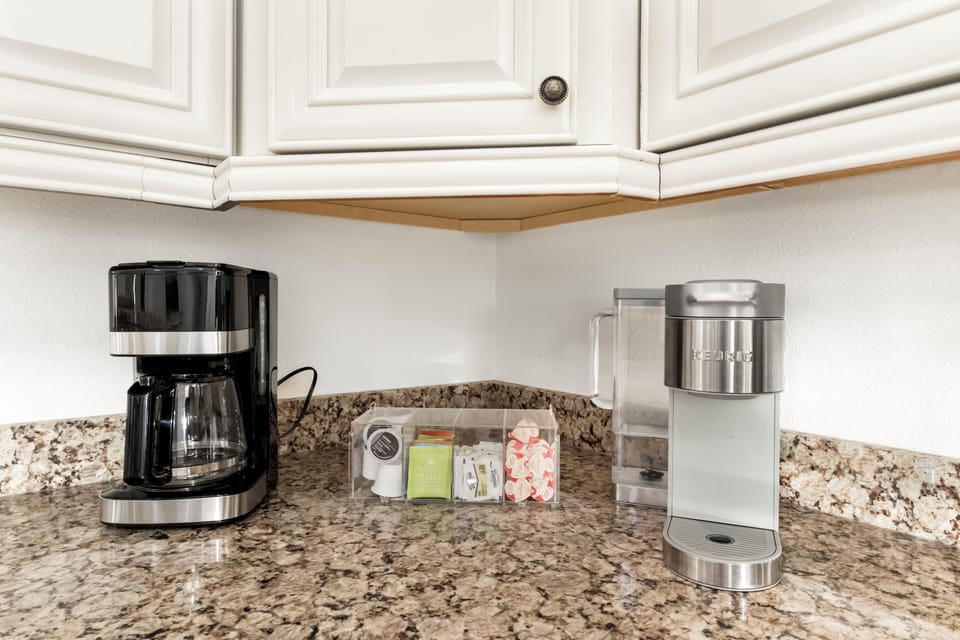 Coffee station ready to kickstart your mornings