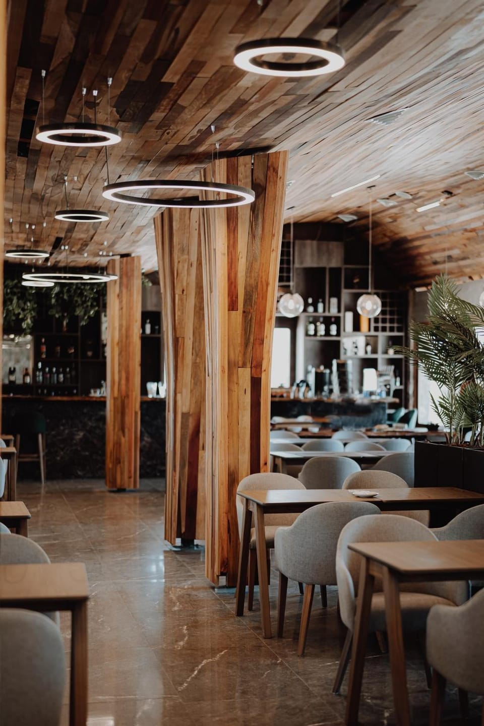 Settle into stylish seating for relaxed meals and conversation.