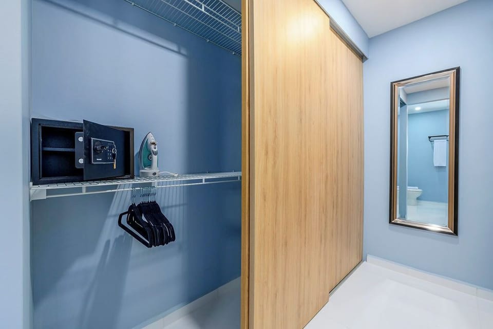 Our well-appointed bedroom has everything you need for a hassle-free stay. With organized closets, essential amenities, and a private in-room safe, you can relax and enjoy the island sun worry-free.